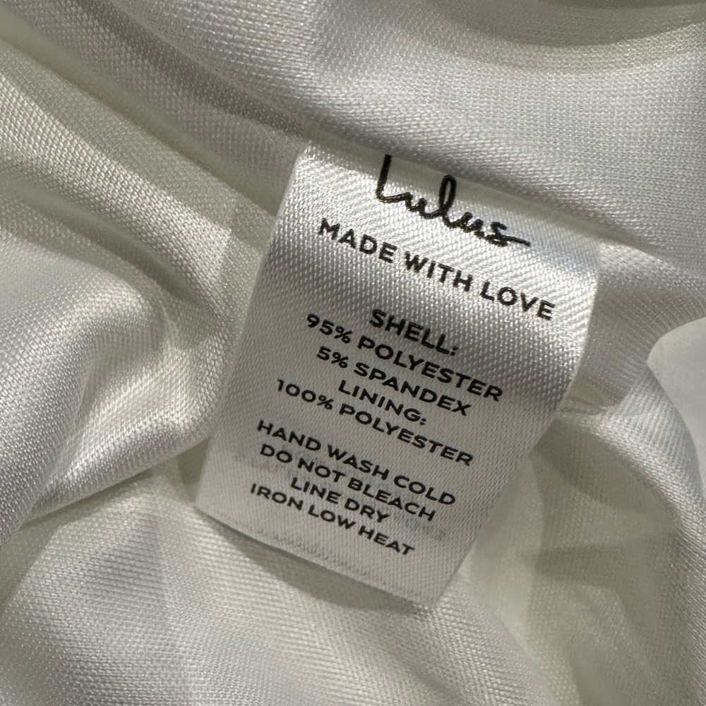 Lulus Loving Fate White Bow Square Neck Backless Maxi Dress Size XS NWT - Picture 16 of 16
